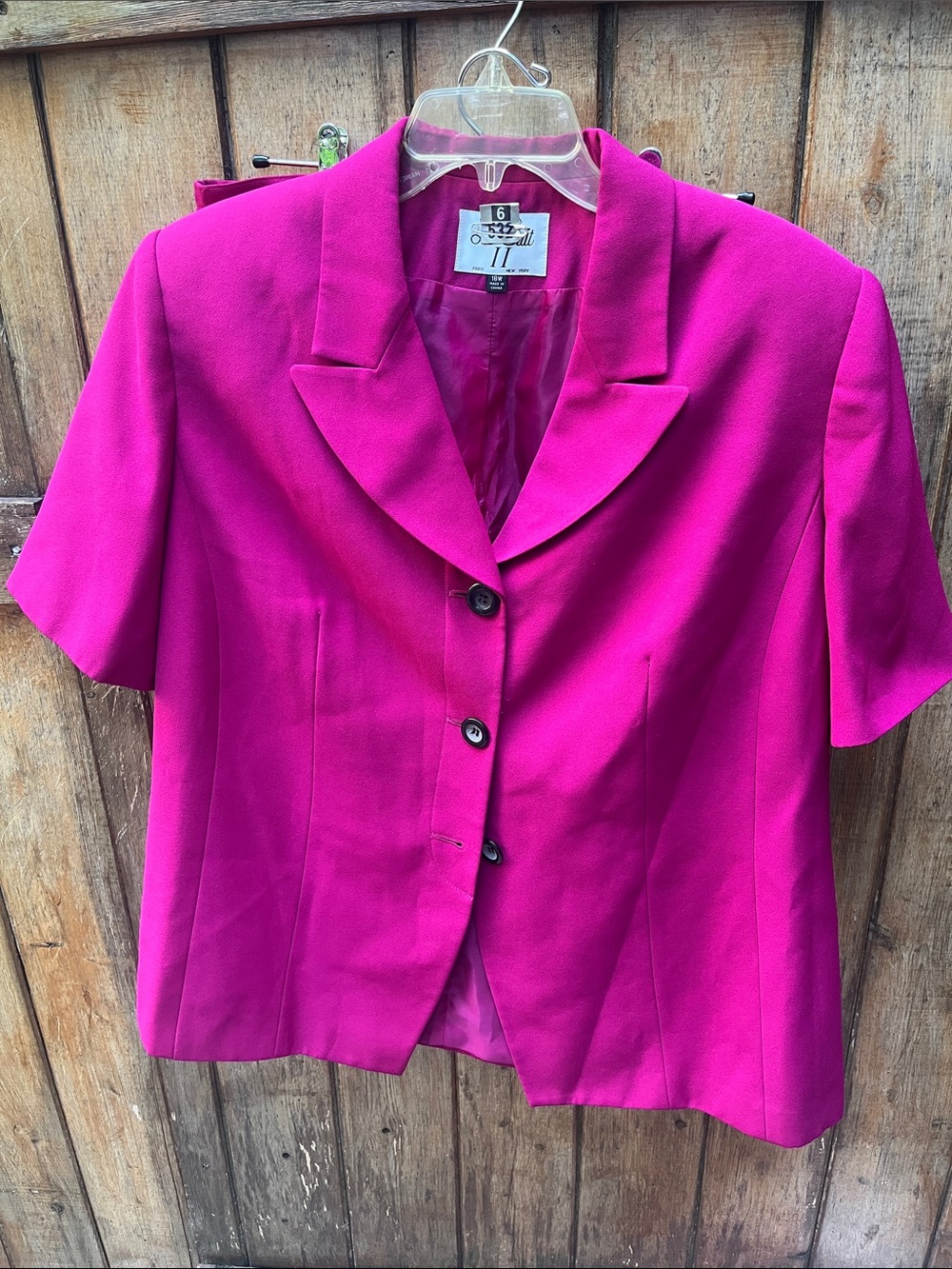 Le Suit Fuchsia Skirt Set